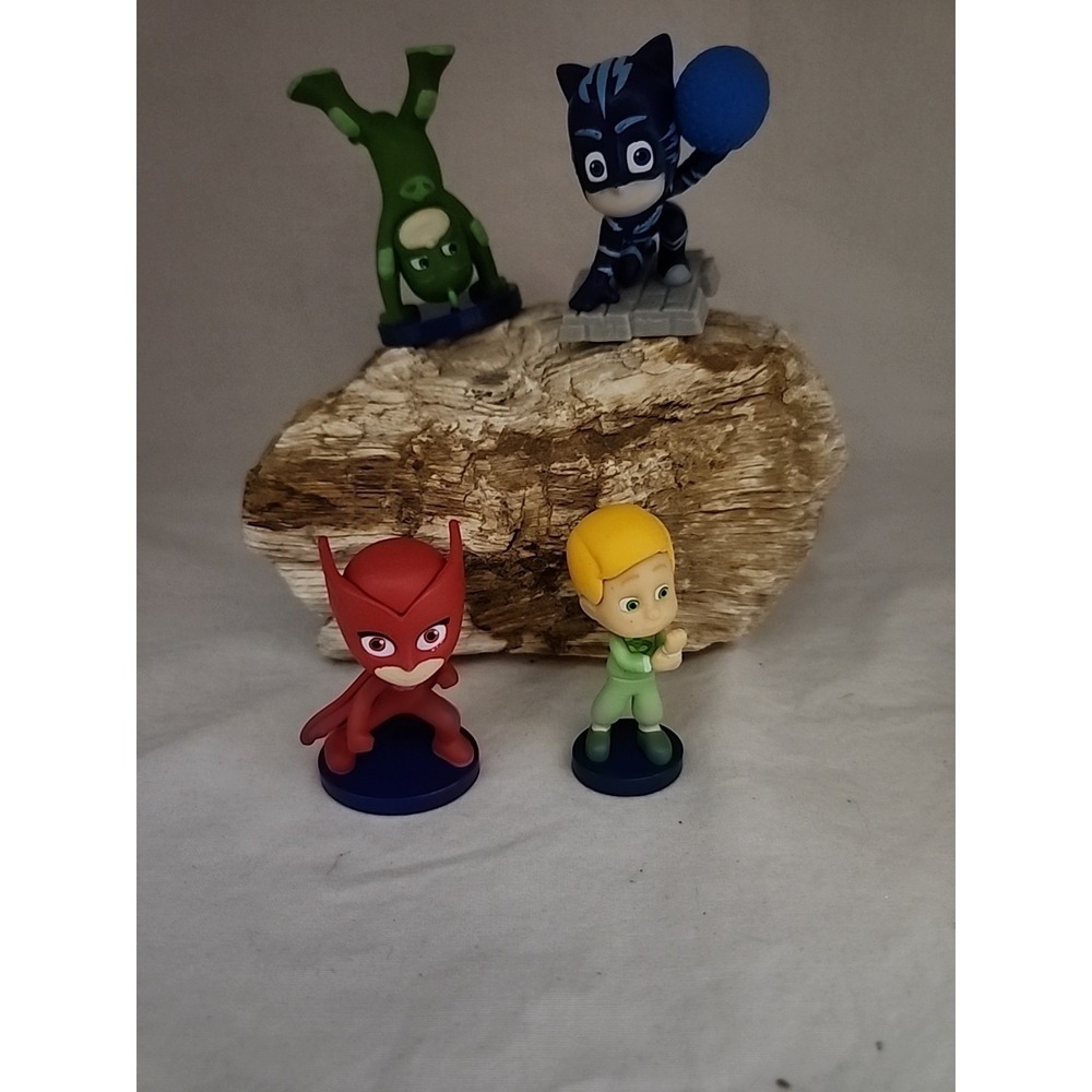 PJ Masks Mini Figure Set Catboy‎ Owlette Gekko Greg 2.5 Inch Toy Cake Toppers